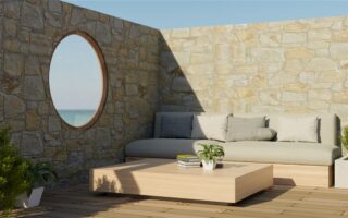 aménagement pour une terrasse de jardin