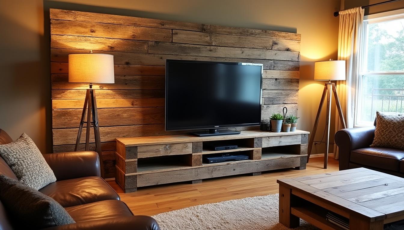 découvrez comment habiller votre mur avec une palette support tv ! suivez nos astuces et conseils pratiques pour transformer votre espace de vie avec style et originalité. éléments de décoration, installation facile et idées inspirantes au programme.