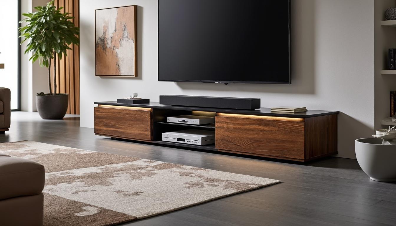 découvrez le meuble tv kikua de 130 cm en gris cendré, une pièce polyvalente qui s'intègre harmonieusement dans divers styles de décoration. alliant élégance et fonctionnalité, ce meuble saura sublimer votre intérieur tout en offrant un espace de rangement optimisé pour vos appareils multimédias.