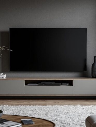 découvrez le meuble tv kikua de 130 cm en gris cendré, une pièce polyvalente qui s'intègre harmonieusement dans tous les styles de décoration. alliant esthétisme et fonctionnalité, il embellira votre espace tout en offrant un rangement optimal.