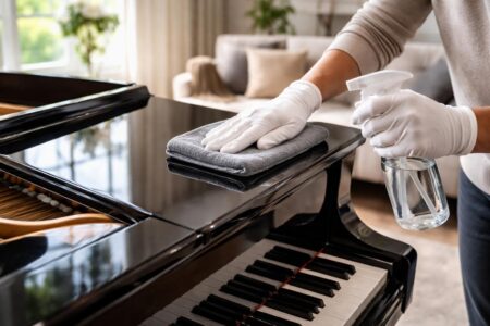 découvrez notre guide pratique pour nettoyer efficacement un piano laqué noir sans l'endommager, en suivant des conseils simples et sûrs pour préserver sa beauté et sa finition.