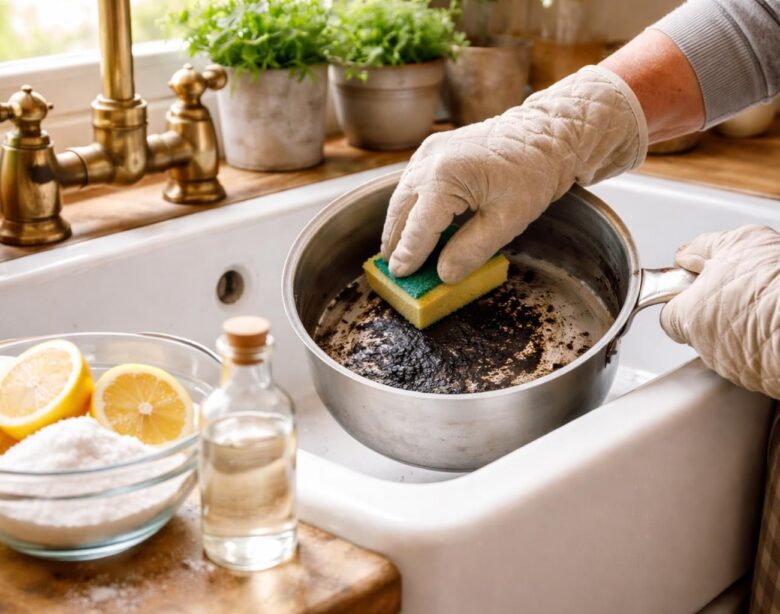 découvrez nos astuces de grand-mère pour nettoyer facilement une casserole brûlée et lui redonner son éclat sans effort.