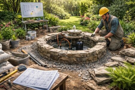 découvrez comment construire une fontaine de jardin en choisissant les matériaux adaptés et en maîtrisant votre budget pour un aménagement extérieur réussi.