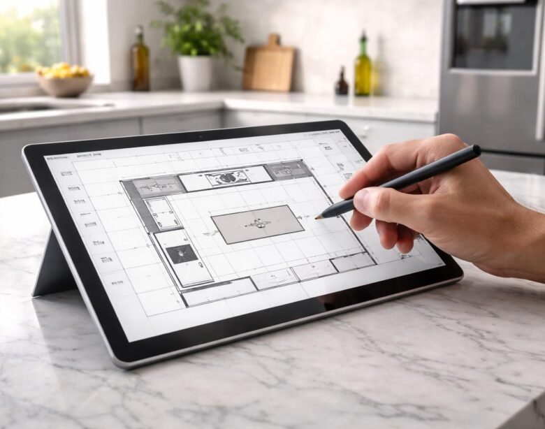 apprenez à préparer un plan d’implantation de cuisine efficacement sur une tablette tactile microsoft grâce à nos conseils pratiques et faciles à suivre.