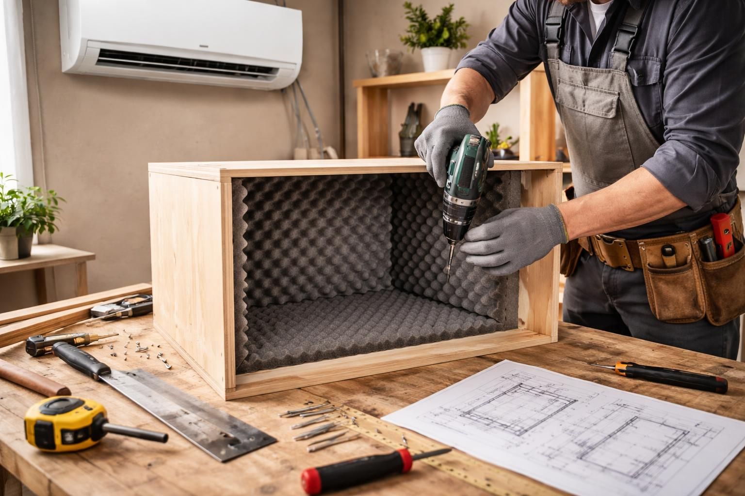 découvrez notre guide pratique pour fabriquer un caisson antibruit efficace et silencieux pour votre climatiseur, afin de réduire les nuisances sonores chez vous.