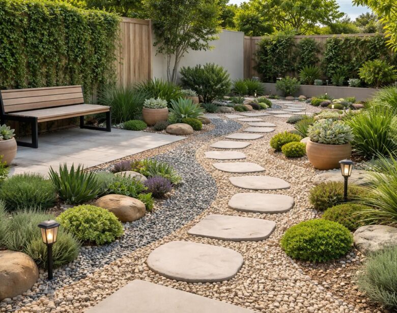 découvrez des idées créatives pour remplacer votre gazon par du gravier et embellir votre cour avec style et praticité.