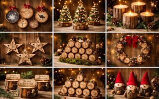 découvrez 10 idées créatives et faciles de décoration de noël en rondins de bois à réaliser vous-même pour une ambiance chaleureuse et naturelle chez vous.