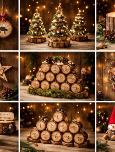 découvrez 10 idées créatives et faciles de décoration de noël en rondins de bois à réaliser vous-même pour une ambiance chaleureuse et naturelle chez vous.