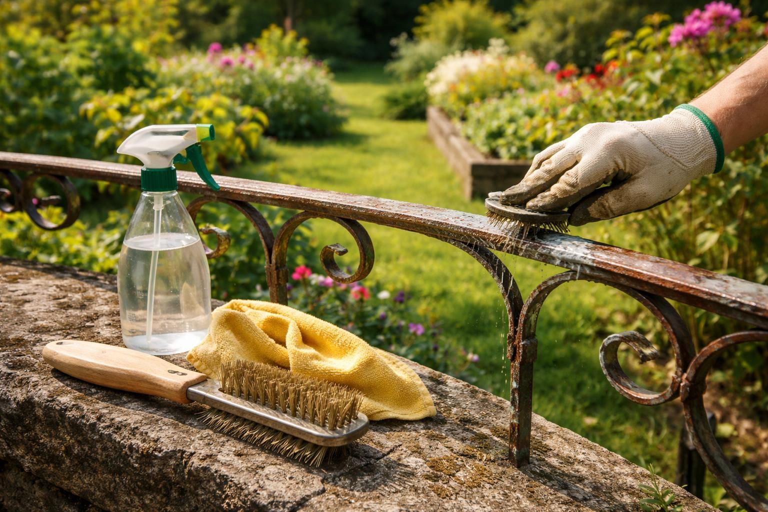 découvrez des techniques simples et efficaces pour enlever le vert de gris et entretenir votre jardin facilement. suivez nos conseils pratiques pour retrouver des outils et surfaces propres.