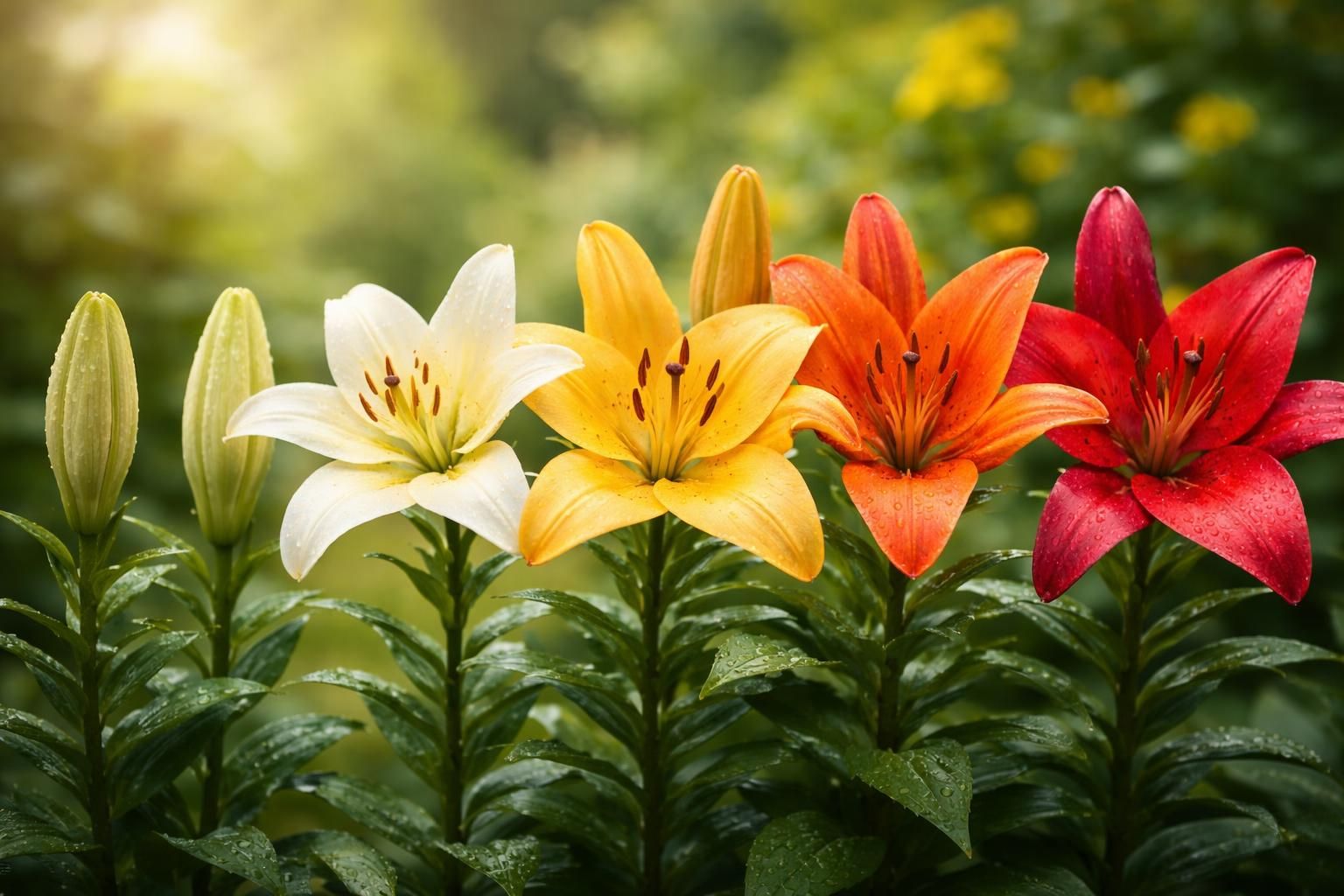 découvrez la magnifique succession des couleurs lors de la floraison du lys, un spectacle naturel fascinant à admirer absolument.