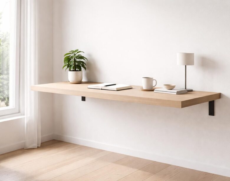 découvrez comment transformer votre espace grâce à un plan de travail fixé au mur, alliant élégance et gain de place pour un intérieur moderne et fonctionnel.
