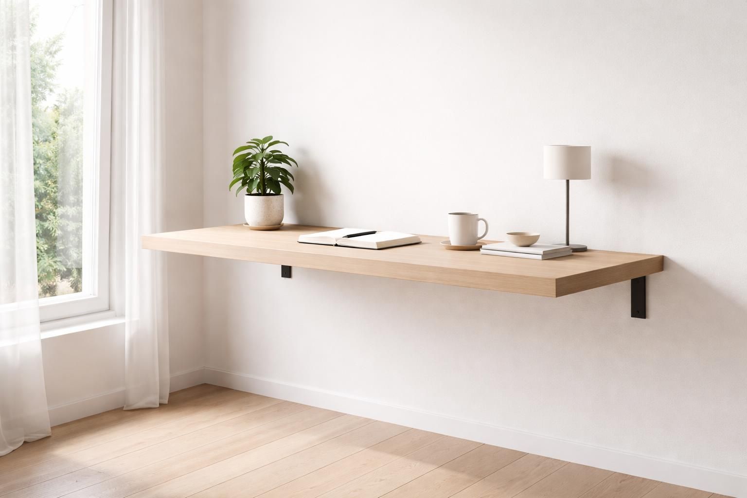 découvrez comment transformer votre espace grâce à un plan de travail fixé au mur, alliant élégance et gain de place pour un intérieur moderne et fonctionnel.