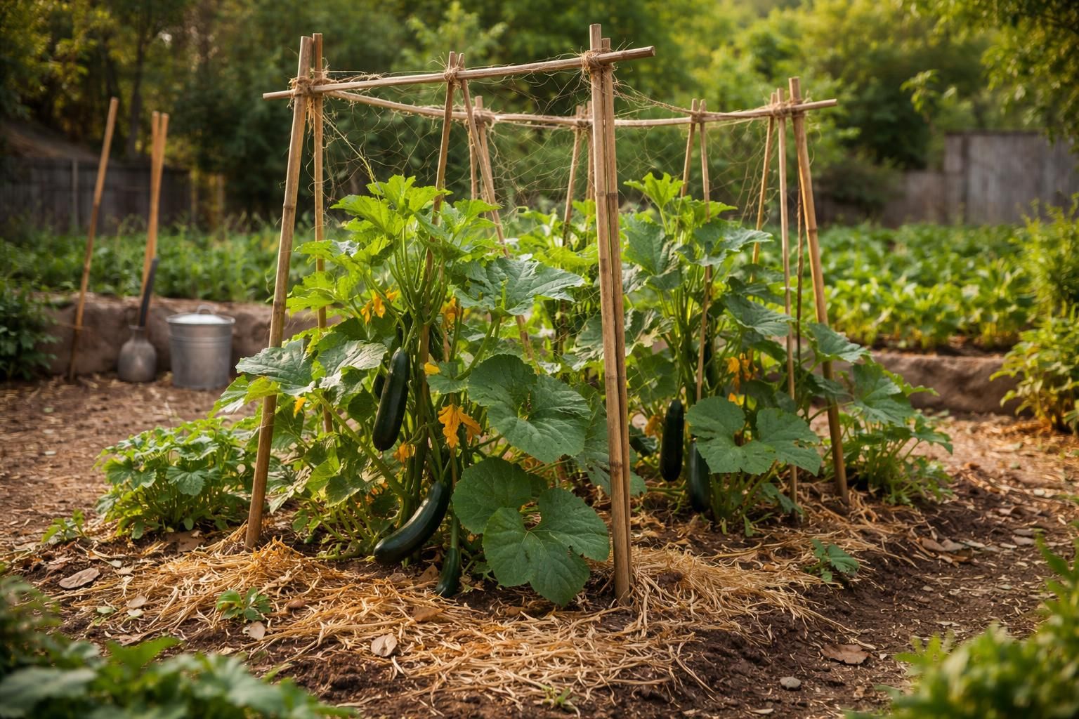 découvrez comment faire pousser des courgettes verticalement de manière économique avec nos astuces simples et efficaces adaptées à un petit budget.