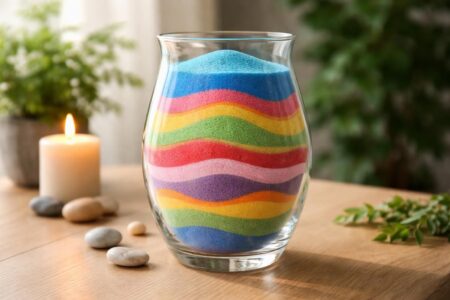 apprenez à décorer un vase avec du sable coloré pour apporter une touche originale et créer une ambiance chaleureuse et unique dans votre intérieur.
