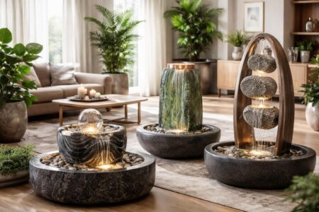 découvrez nos fontaines à eau décoratives d'intérieur alliant esthétique et fonctionnalité pour sublimer votre espace de vie avec sérénité et élégance.