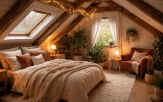découvrez nos idées pour aménager une chambre mansardée en un espace cocooning chaleureux et confortable, optimisant chaque recoin pour un intérieur cosy et accueillant.