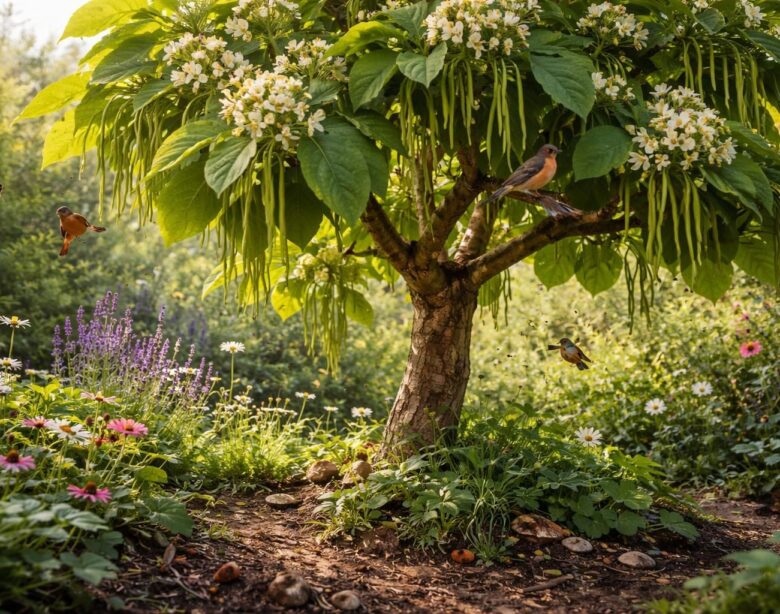 découvrez comment le catalpa de fruit contribue à la biodiversité de votre jardin en offrant un habitat précieux pour la faune et en enrichissant l'écosystème local.