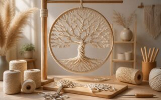 apprenez à créer un arbre de vie en macramé unique grâce à ce tutoriel détaillé, parfait pour embellir votre intérieur avec une touche artisanale.
