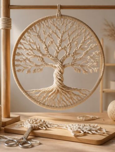 apprenez à créer un arbre de vie en macramé unique grâce à ce tutoriel détaillé, parfait pour embellir votre intérieur avec une touche artisanale.