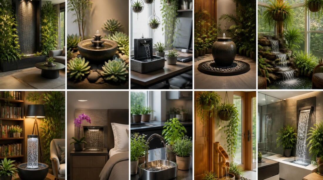 découvrez les 10 plus belles idées de décoration pour sublimer votre intérieur grâce à une fontaine avec plantes, alliant élégance et nature pour un espace apaisant.