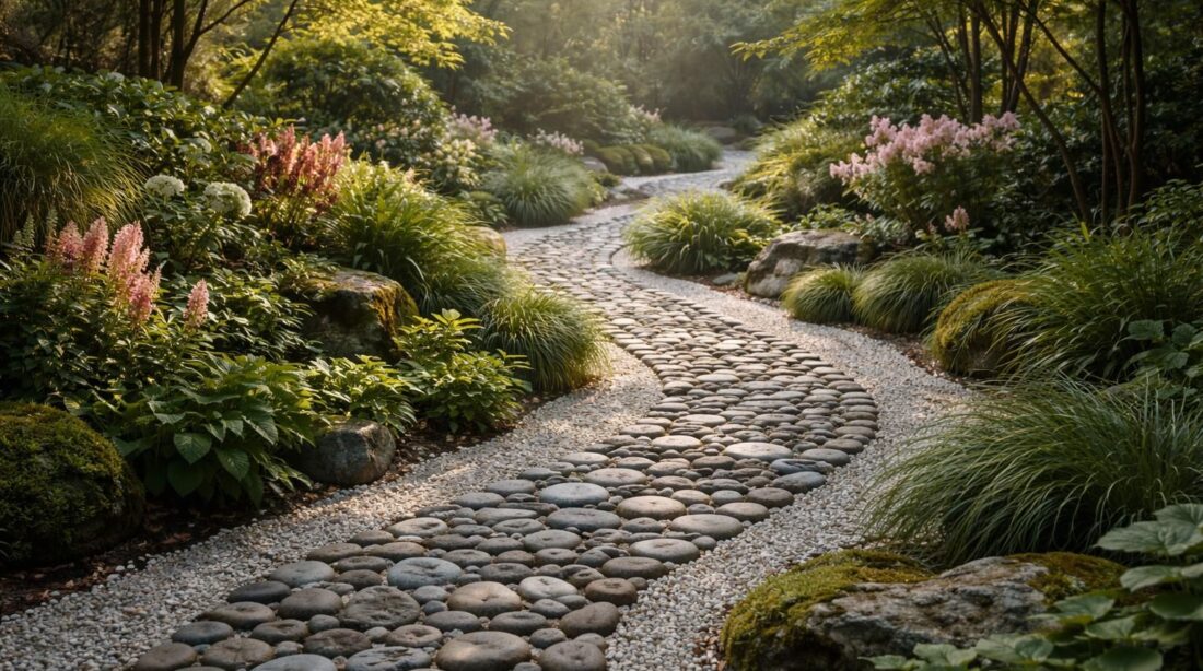 découvrez pourquoi la photo d'un jardin avec galets est incontournable en jardinage, et comment elle met en valeur l'esthétique, la simplicité et l'harmonie de votre espace extérieur.